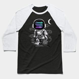 Astronaut Solana Coin To The Moon Crypto Token Cryptocurrency Wallet Birthday Gift For Men Women Kids Baseball T-Shirt